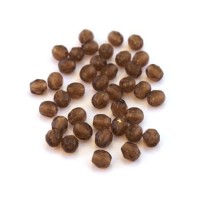 Perles à facettes 4mm muscade x40