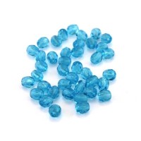 Perles à facettes 4mm turquoise x40