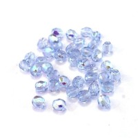 Perles à facettes 4mm bleuet AB x40