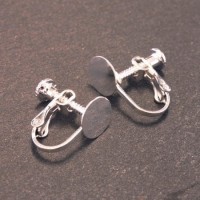 Attaches boucles d'oreilles clip avec plateau à coller