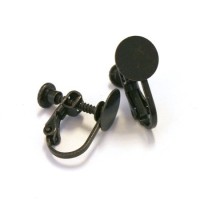 Attaches boucles d'oreilles clip plateau à coller 8mm