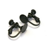 Attaches boucles d'oreilles clip avec plateau à coller