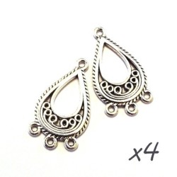 Breloque chandelier connecteur goutte