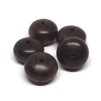 Perle en bois exotique coussin 18mm