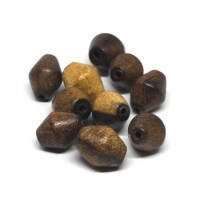 Perles en bois exotique toupie