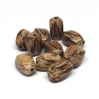 Perles bois de palmier rectangles