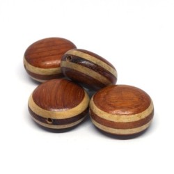 Perles en bois exotique