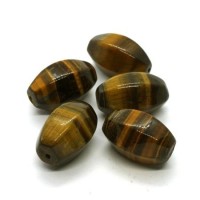Perle oeil de tigre olive 20mm