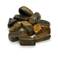 Perles chips oeil de tigre