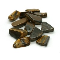 Perles gros chips oeil de tigre