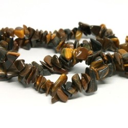 Perles chips oeil de tigre