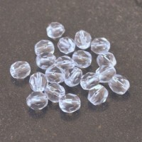 Perles à facettes 6mm bleu clair