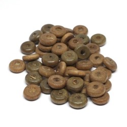 Perles rondelles en bois 10mm