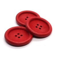 Bouton en bois 30mm ronge