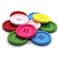 Assortiment boutons en bois 30mm