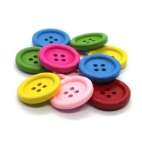 Assortiment boutons en bois 20mm