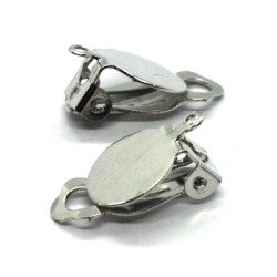 Attaches boucles d'oreilles clip plateau 10mm