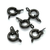 Fermoir à ressort 10mm gunmetal x5