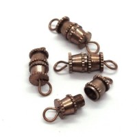 Fermoir à visser cuivré 9mm