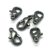 Fermoirs mousqueton gunmetal