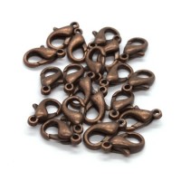 Fermoir mousqueton cuivre13mm x20