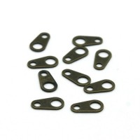 Attaches de fermoir bronze 3x7mm x10