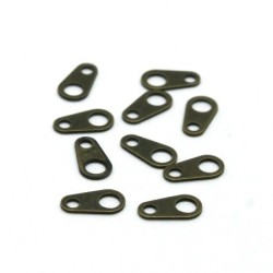 Attaches de fermoir bronze 3x7mm x10