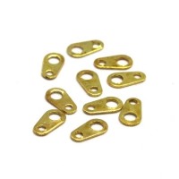 Attaches de fermoir dorées 3x7mm x10
