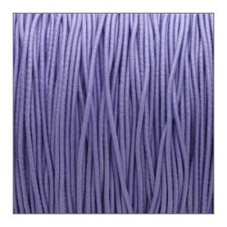 Fil élastique gainé 1mm couleur lilas - au mètre