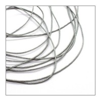 Fil de nylon tressé 1mm gris argent - au mètre