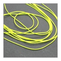 Fil de nylon tressé 1mm jaune fluo - au mètre
