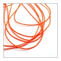 Fil de nylon tressé 1mm orange fluo - au mètre