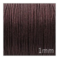 Fil nylon tressé 1mm marron