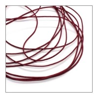 Fil de nylon tressé 1mm bordeaux - au mètre