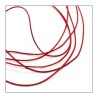 Fil de nylon tressé 1mm rouge - au mètre