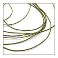Fil de nylon tressé 1mm vert - au mètre