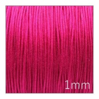 Fil nylon tressé 1mm fuchsia