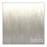 Fil nylon tressé 1mm blanc