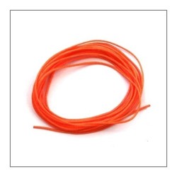 Fil de jade nylon tressé 0,8mm orange fluo