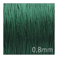 Fil nylon tressé 0,8mm vert émeraude