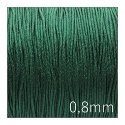 Fil nylon tressé 0,8mm vert émeraude