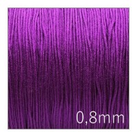 Fil nylon tressé 0,8mm violet