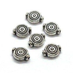 Perles disques en métal