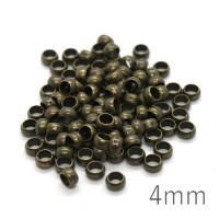 perles à écraser 4 mm bronze x100