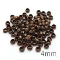 Perles à écraser 4mm cuivre x100