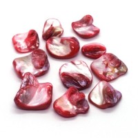 Perles gros chips coquillage nacre rose