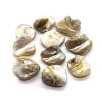 Perles gros chips coquillage nacre naturel