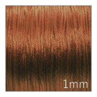 Cordon satin queue de rat 1mm caramel