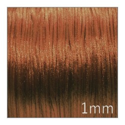 Cordon satin queue de rat 1mm caramel