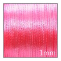 Cordon satin queue de rat 1mm rose